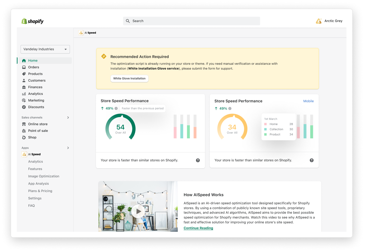 Dashboard preview